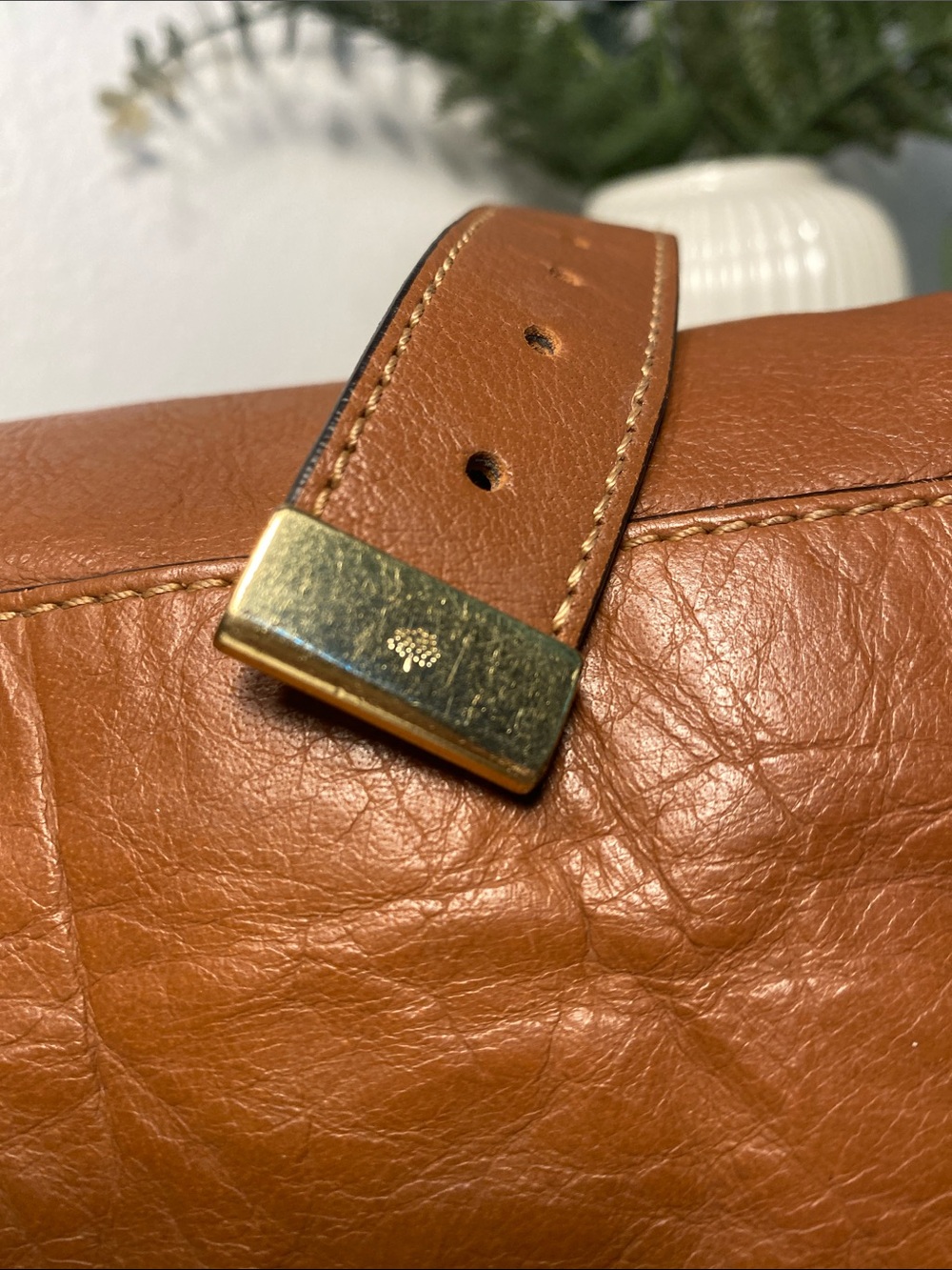 MULBERRY Alexa Leather Satchel In Oak - Picture 15 of 17